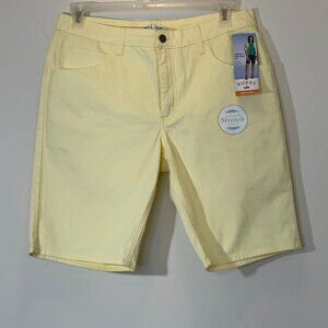 Women's Mid Riders Yellow Bermuda Shorts Size 16M